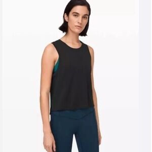 Lululemon TRAIN TO BE TANK Size 8 SOLD OUT Black EUC